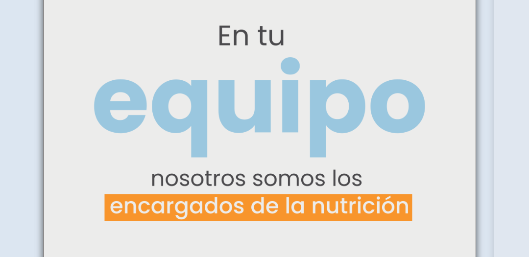 Nos encargamos de la Nutrición de tu equipo
